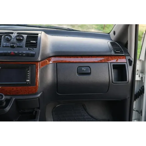 Накладки на панель (Meric, смужки) 2004-2006, Дерево для Mercedes Vito W639 рр Накладки на панель (Meric, смужки) 2004-2006, Дерево для Mercedes Vito W639 рр