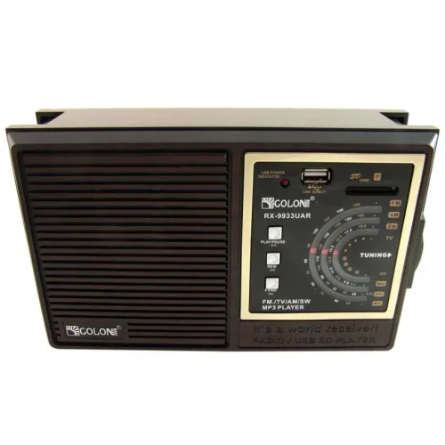 Портативний радіоприймач Golon RX-9933 з акумулятором, USB, SD, FM радіо