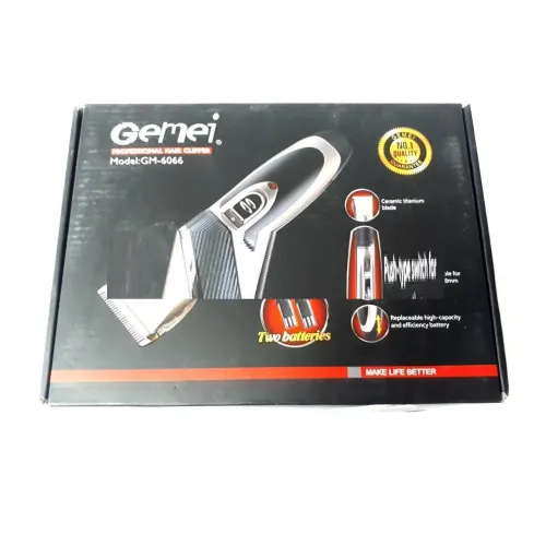 Профессиональная аккумуляторная машинка для стрижки GEMEI GM 6066 CG21 PR4 Профессиональная аккумуляторная машинка для стрижки GEMEI GM 6066 CG21 PR4