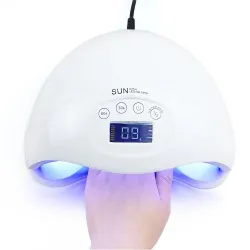 LED Лампа для манікюру SUN 5 48W+LCD для полімеризації сушки гелю та гель-лаків LED Лампа для манікюру SUN 5 48W+LCD для полімеризації сушки гелю та гель-лаків