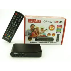TV тюнер Т2 приемник для цифрового ТВ Operasky DVB-Т2 OP-407 USB Wi-Fi PR4