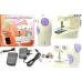 Швейна міні машинка Mini Sewing Machine SM-202A 4 в 1 портативна домашня машинка для шиття від мережі / батарей / педалі Швейна міні машинка Mini Sewing Machine SM-202A 4 в 1 портативна домашня машинка для шиття від мережі / батарей / педалі