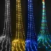 Гірлянда штора на вікно 212 LED 3х2м Теплий білий колір свічення, з конектором