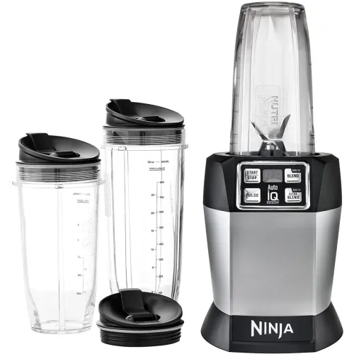 Розумний блендер Nutri Ninja Auto iQ для приготування смузі, соків та коктейлів, 1000 Вт