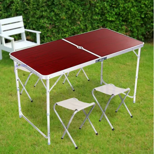Розкладний стіл для пікніка зі стільцями Folding Table Туристичний набір Стіл + 6 стільців