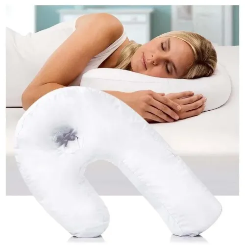 Ергономічна подушка - підкова SIDE Sleeper PRO ортопедична для шиї з простором для вуха ∙ Розумна подушка для сну на боці Ергономічна подушка - підкова SIDE Sleeper PRO ортопедична для шиї з простором для вуха ∙ Розумна подушка для сну на боці