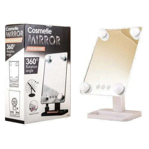 Дзеркало для макіяжу Mirror 360 Rotation Angel з LED підсвіткою та сенсорним керуванням Дзеркало для макіяжу Mirror 360 Rotation Angel з LED підсвіткою та сенсорним керуванням