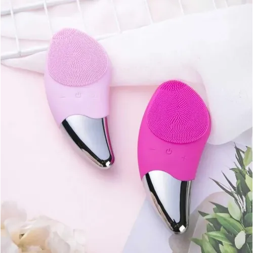 Електрична силіконова щітка Sonic Facial Brush Вібро - щіточка масажер для очищення шкіри обличчя та тіла Електрична силіконова щітка Sonic Facial Brush Вібро - щіточка масажер для очищення шкіри обличчя та тіла