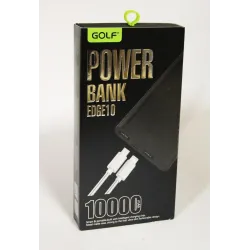 Power Bank 10000mAh GOLF Edge 10 / Портативная батарея / внешний аккумулятор CG09 PR4