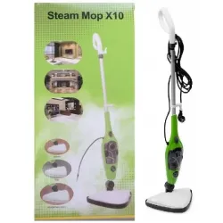 Багатофункціональна парова швабра Steam Mop X10 з насадками ∙ Електрична чистяча швабра для прибирання, 10 насадок Багатофункціональна парова швабра Steam Mop X10 з насадками ∙ Електрична чистяча швабра для прибирання, 10 насадок