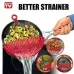 Універсальний друшлаг - накладка для зливу води BETTER STRAINER Друшляк | сито | ситечко Універсальний друшлаг - накладка для зливу води BETTER STRAINER Друшляк | сито | ситечко