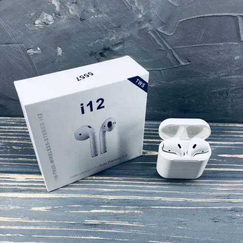 Беспроводные Bluetooth наушники Mdr Double i12 BT Sensor с кейсом CG08 PR4 Беспроводные Bluetooth наушники Mdr Double i12 BT Sensor с кейсом CG08 PR4