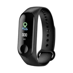 Фитнес браслет трекер с пульсометром M3 Fit Smart Bracelet Черный CG06 PR М3