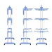 Сушарка складна для білизни GARMENT RACK Вертикальна пересувна стійка-сушарка для сушіння речей та білизни, на коліщатках Сушарка складна для білизни GARMENT RACK Вертикальна пересувна стійка-сушарка для сушіння речей та білизни, на коліщатках
