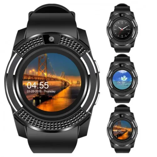 Умные смарт-часы Smart Watch V8 Сенсорные с Bluetooth microSD шагомер камера Black Original CG10 PR3 Умные смарт-часы Smart Watch V8 Сенсорные с Bluetooth microSD шагомер камера Black Original CG10 PR3