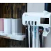 Автоматичний дозатор - диспенсер зубної пасти Toothbrush sterilizer / УФ-стерилізатор / Тримач зубних щіток / Органайзер для ванної W-020 Автоматичний дозатор - диспенсер зубної пасти Toothbrush sterilizer / УФ-стерилізатор / Тримач зубних щіток / Органайзер для ванної W-020