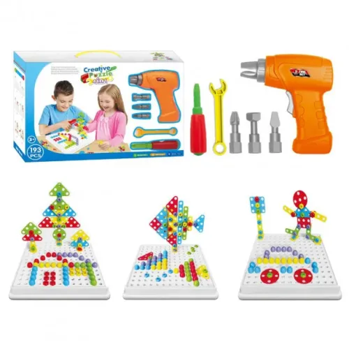 3D Пазл TU LE HUI Creative Puzzle 4 в 1 конструктор с шуруповертом и электроотверткой 3D Пазл TU LE HUI Creative Puzzle 4 в 1 конструктор с шуруповертом и электроотверткой