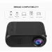 Портативний проектор Led Projector YG320 Mini мультимедійний з динаміком