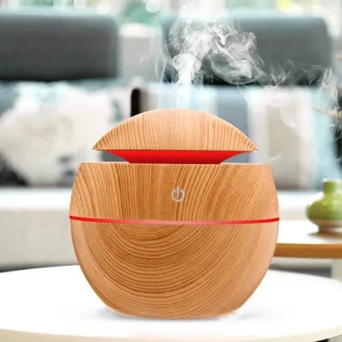 Міні зволожувач повітря LED Air Purifier з підсвіткою ∙ USB зарядка ∙ Ароматизатор ∙ Освіжувач повітря ∙ Нічник ∙ 7 кольорів ∙ Темне/світле дерево Міні зволожувач повітря LED Air Purifier з підсвіткою ∙ USB зарядка ∙ Ароматизатор ∙ Освіжувач повітря ∙ Нічник ∙ 7 кольорів ∙ Темне/світле дерево