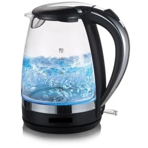 Чайник електричний скляний Domotec MS-8110 Електрочайник з підсвіткою води Чайник електричний скляний Domotec MS-8110 Електрочайник з підсвіткою води