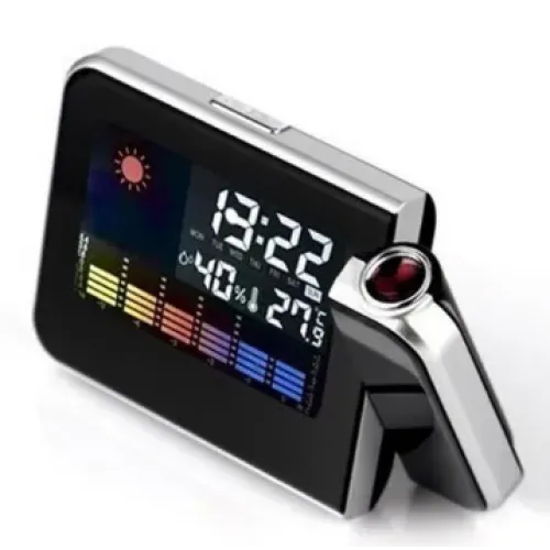 Настільний годинник - метеостанція з проекцією часу на стіну Сolor Screen Calendar DS-8190 ∙ Проекційний годинник з календарем Настільний годинник - метеостанція з проекцією часу на стіну Сolor Screen Calendar DS-8190 ∙ Проекційний годинник з календарем