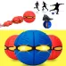 Складаний м'яч-трансформер Flat Ball Disc з LED підвіткою для фрісбі та активних ігор Складаний м'яч-трансформер Flat Ball Disc з LED підвіткою для фрісбі та активних ігор