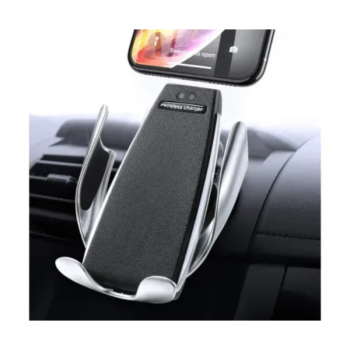 Автомобільний утримувач телефону з бездротовою зарядкою Smart Sensor S5 ∙ Універсальна підставка для смартфона ∙ Бездротова зарядка в авто