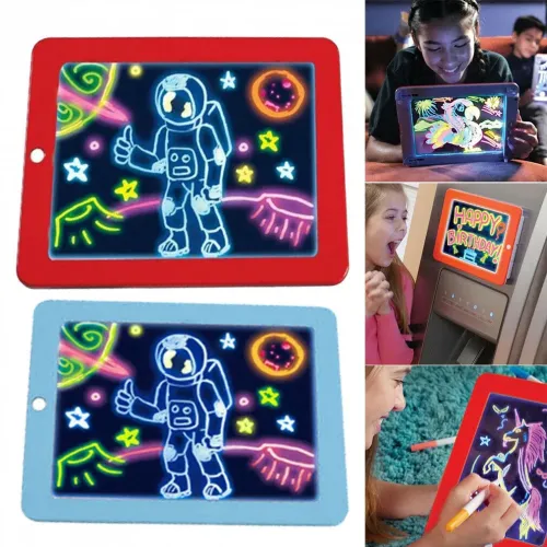 Волшебная светящаяся доска - планшет для рисования Magic SketchPad TV10019 с фломастерами и трафаретами ∙ Детский творческий набор для создания светящихся рисунков ∙ 8 режимов цветов Волшебная светящаяся доска - планшет для рисования Magic SketchPad TV10019 с фломастерами и трафаретами ∙ Детский творческий набор для создания светящихся рисунков ∙ 8 режимов цветов