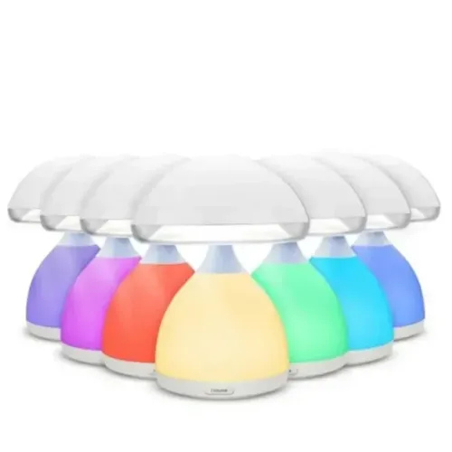Безопасный детский светильник – ночник Гриб с мягким светом LED Mushroom Lamp HUIAN HC-868 USB, 7 цветов