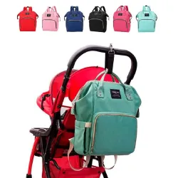 Багатофункціональний рюкзак для мам Mom Bag ∙ Сумка – органайзер з термокишенями для дитячих пляшечок та засобів гігієни