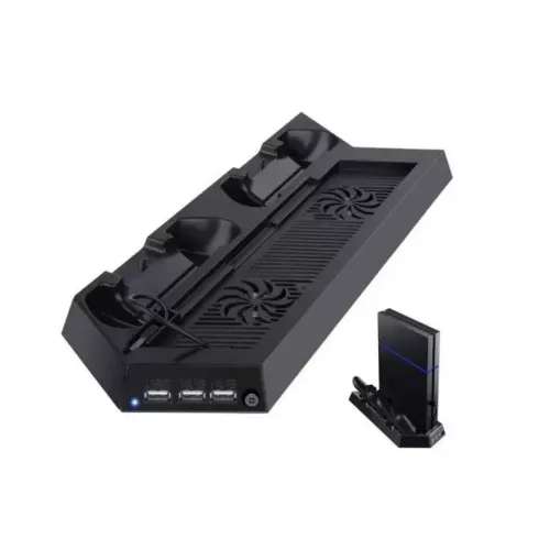 Зарядна док-станція Skytech 5 в 1 для джойстиків PS4 + USB хаб порти 3.0 + Підставка з охолодженням для ігрової приставки