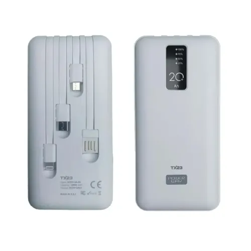 Зовнішній акумулятор TX23 Power Bank 20000 mAh Портативний зарядний пристрій Повербанк Зовнішній акумулятор TX23 Power Bank 20000 mAh Портативний зарядний пристрій Повербанк