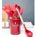 Набір кухонного приладдя Kitchen Set, 12 предметів ∙ Силіконові аксесуари для кухні з підставкою Набір кухонного приладдя Kitchen Set, 12 предметів ∙ Силіконові аксесуари для кухні з підставкою