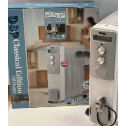 Масляний обігрівач радіаторний DSP KD3022 ∙ Портативна пересувна батарея для дому, 2500 Вт Масляний обігрівач радіаторний DSP KD3022 ∙ Портативна пересувна батарея для дому, 2500 Вт