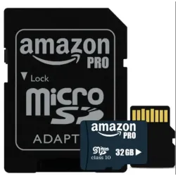Карта пам'яті Micro SDHC 32GB Amazon pro microSD Мікро СД картка з адаптером Карта пам'яті Micro SDHC 32GB Amazon pro microSD Мікро СД картка з адаптером