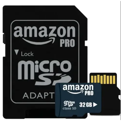 Карта пам'яті Micro SDHC 32GB Amazon pro microSD Мікро СД картка з адаптером Карта пам'яті Micro SDHC 32GB Amazon pro microSD Мікро СД картка з адаптером