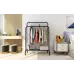 Подвійна стійка – вішалка для одягу Double floor Hanger з полицею для взуття, Ш104хГ41.5хВ152