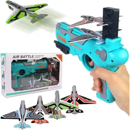 Дитячий іграшковий пістолет – катапульта з літачками Air Battle 