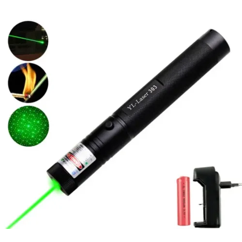 Лазерна вказівка ​​високої потужності Laser pointer YL-303 ∙ Потужний зелений лазер – промінь з акумулятором