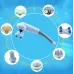 Ручний вібраційний масажер універсальний для тіла Maxtop Magic Massager 8 в 1 Вібромасажер з інфрачервоним випромінюванням і насадками