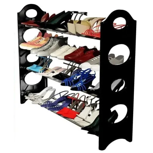 Полиця для взуття органайзер Amazing Stackable Shoe Rack ∙ Стійка - етажерка взуттєва на 4 полиці Полиця для взуття органайзер Amazing Stackable Shoe Rack ∙ Стійка - етажерка взуттєва на 4 полиці
