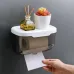 Пластиковий водонепроникний бокс - тримач туалетного паперу та серветок Tissue Box з поличкою для ванної кімнати Пластиковий водонепроникний бокс - тримач туалетного паперу та серветок Tissue Box з поличкою для ванної кімнати
