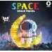 Міні конструктор Space Travel Астронавт на Місяці з LED підсвічуванням та вбудованим акумулятором, 368 деталей