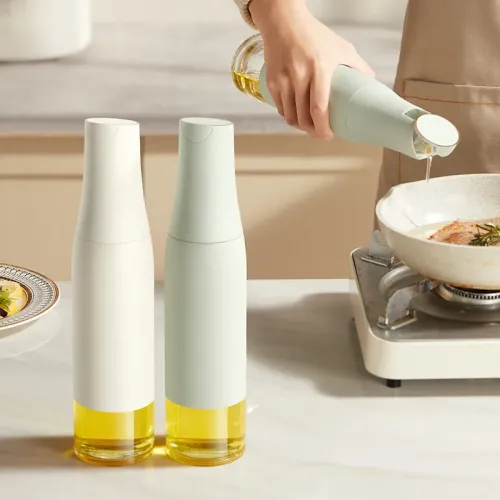Пляшка з дозатором для олії та оцту Soft Fuel bottle ∙ Диспенсер з автоматичною кришкою, 500 мл