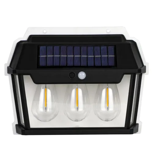 Вуличний ліхтар на сонячній батареї з датчиком руху HW 999-3W Solar Interaction Wall Lamp · Настінний зовнішній світильник · 3 режими освітлення
