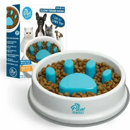 Годівниця для повільної подачі їжі Paw Perfect для котів та собак · Миска Slow Feeder Bowl для домашніх тварин