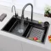 Кухонна портативна мийка для кухні Platinum, 75*45 см ∙ Багатофункціональна мийка – раковина зі змішувачем Водоспад Кухонна портативна мийка для кухні Platinum, 75*45 см ∙ Багатофункціональна мийка – раковина зі змішувачем Водоспад