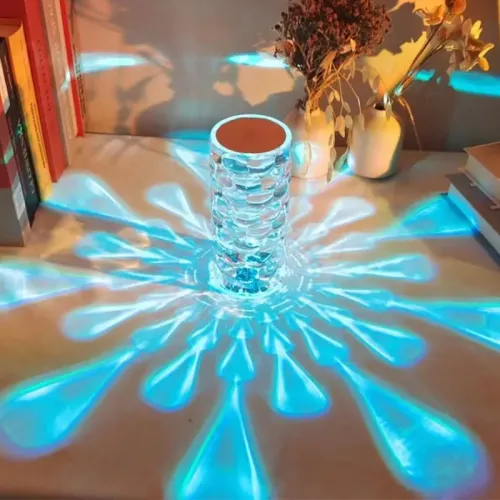 Настільна лампа - нічник Алмаз Crystal Lamp Diamond RGB · Кришталевий атмосферний світильник на акумуляторі, 16 кольорів Настільна лампа - нічник Алмаз Crystal Lamp Diamond RGB · Кришталевий атмосферний світильник на акумуляторі, 16 кольорів
