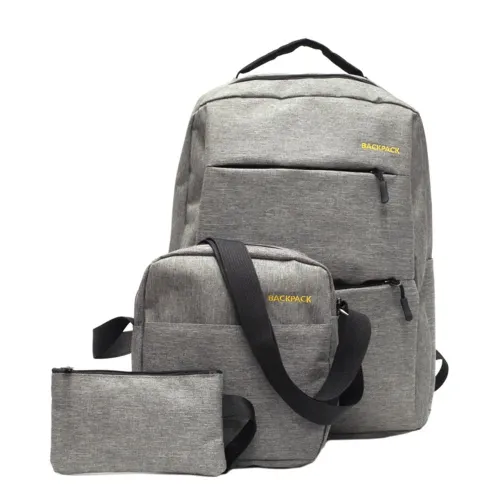 Рюкзак міський Backpack Комплект 3 в 1 місткий рюкзак для ноутбука з сумкою та гаманцем Рюкзак міський Backpack Комплект 3 в 1 місткий рюкзак для ноутбука з сумкою та гаманцем