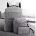 Рюкзак міський Backpack Комплект 3 в 1 місткий рюкзак для ноутбука з сумкою та гаманцем Рюкзак міський Backpack Комплект 3 в 1 місткий рюкзак для ноутбука з сумкою та гаманцем